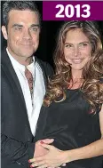  ??  ?? Happy event: Robbie and pregnant Ayda in 2012