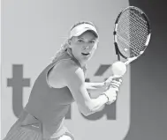  ?? GEOFF BURKE, USA TODAY SPORTS ?? Caroline Wozniacki advanced in straight sets.
