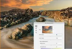  ?? ?? Photoshop’s Sky Replacemen­t tool allows you to select or import a new sky and blend it into your scene using a variety of sliders to control the look and tone.