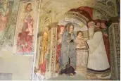  ??  ?? Santa Maria in Selva, affresco