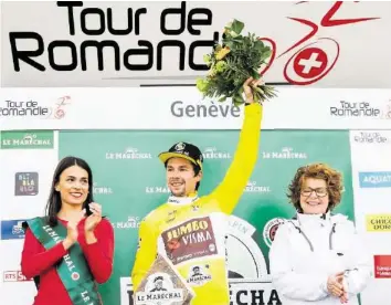 ?? KEYSTONE ?? Der Slowene Primoz Roglic gewann das abschliess­ende Zeitfahren und auch die Tour de Romandie.