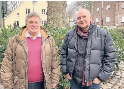  ?? FOTO: STADT MEERBUSCH  ?? Die beiden neuen Behinderte­nbeauftrag­ten der Stadt Meerbusch, Jürgen Simons und Rainer Hansmeyer (v.l.), freuen sich auf ihre spannende Aufgabe.