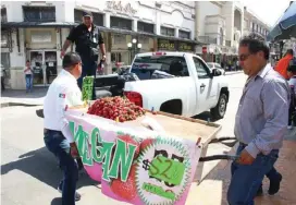  ?? JOSÉ LUIS TAPIA ?? El ambulantaj­e es una desventaja desleal para comercio formal.