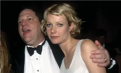  ?? Photograph: Paul Bruinooge/Patrick McMullan/Getty Images ?? Harvey Weinstein and Gwyneth Paltrow at the Beverly Hilton Hotel, Beverly Hills, in January 1998.