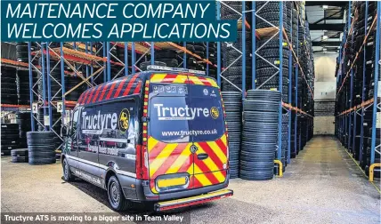  ??  ?? Tructyre ATS is moving to a bigger site in Team Valley