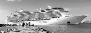  ?? JOE BURBANK/ORLANDO SENTINEL ?? Royal Caribbean’s Mariner of the Seas departs Port Canaveral on March 9.