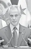  ?? CHARLES REX ARBOGAST AP ?? Mayor Rahm Emanuel speaks at a news conference Tuesday announcing first-degree murder charges against police officer Jason Van Dyke.