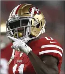 ?? EZRA SHAW—GETTY IMAGES ?? A personal family issue kept Marquise Goodwin out of the 49ers’ past two games.