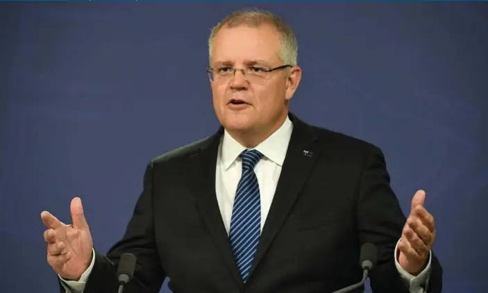  ?? Photograph: Brendan Esposito/EPA ?? Scott Morrison has told the Australian Chamber of Commerce and Industry he accepts they may have criticisms of the Turnbull government.
