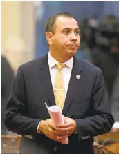  ?? THE ASSOCIATED PRESS ?? Democratic state Sen. Tony Mendoza, seen in January, resigned from his office Thursday.