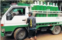  ?? PHOTOS: REUTERS ?? A truck carrying oxygen tanks arrives outside the Tham Luang cave complex in Chiang Rai, Thailand, yesterday .