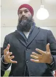  ?? JASON PAYNE ?? Jagmeet Singh visits Vancouver for the first time on Friday as the new federal NDP leader.