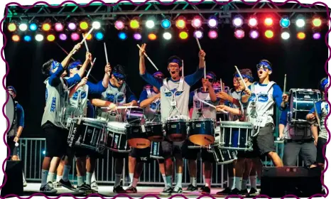  ??  ?? Central Union High’s Marching Band performs during High School Madness at the 2016 California Mid-Winter Fair & Fiesta in Imperial. SERGIO BASTIDAS FILE PHOTO