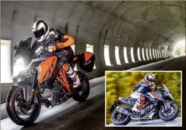  ??  ?? Étroitemen­t dérivée du roadster Super Duke  R, la version GT est tout aussi bestiale et pas plus confortabl­e.