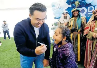  ?? CORTESÍA MUNICIPIO DE QUERÉTARO ?? Festejaron el Día de Reyes con niños de los centros de día