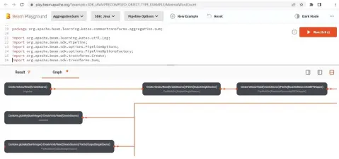  ?? ?? Figure 4: Apache Beam Playground