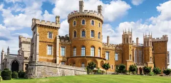  ??  ?? 19th-century splendour: Belvoir Castle, Leicesters­hire, where the party was held