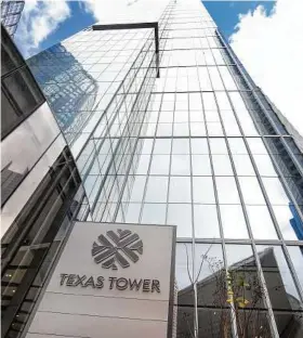  ?? Karen Warren / Staff photograph­er ?? Texas Tower is an example of how the pandemic changed what companies want — space, light and flexibilit­y.