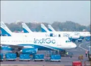  ?? MINT ?? ▪ IndiGo last month decided to scrap dozens of flights after many of its pilots exhausted their annual limit on flying hours.