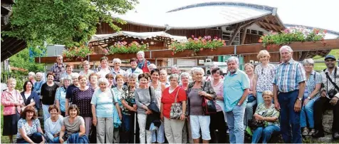  ??  ?? Der Ausflug des Katholisch­en Frauenbund­s Stadl führte dieses Mal nach Altusried.