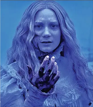  ??  ?? Haunting: Ghostly secrets in store for Mia Wasikowska in Crimson Peak