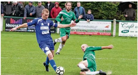  ??  ?? Une qualificat­ion sur un score fleuve de 4-0 pour Thomas Dorémus et les siens face aux Centulois