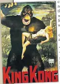  ??  ?? BIZARRE His picture of King Kong and woman