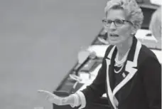  ?? RICHARD J. BRENNAN/TORONTO STAR ?? Premier Kathleen Wynne insists she can work with whichever party wins the federal election, despite firing salvos at NDP and Conservati­ve leaders.