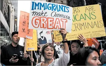  ?? JEWEL SAMAD/GETTY-AFP ?? Activists say that part of the reason for the slow pace in renewals of DACA status is confusion spawned by court fights.