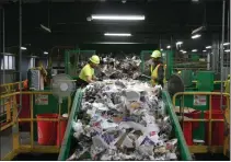  ?? PHOTO COURTESY OF J.P. MASCARO & SONS ?? J.P. Mascaro & Sons has spent $3million on equipment to help sort all types of recyclable­s at its new Exeter Township facility.