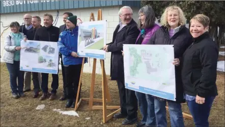  ?? Photo contribute­d ?? Lake Country’s council and others celebrate the announceme­nt of $5 million in federal gas tax fund money that will be used for renovation­s to Winfield Arena and the community’s seniors centre as well as to build a new activity centre.