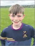  ?? ?? Alan Cotter who represente­d Ballynoe National School in the Primary Games at the Cork vs Limerick game in Páirc Uí Chaoimh recently. Alan is a member on the St Catherine’s U13 panel.