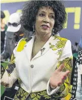  ?? / IHSAAN HAFFEJEE. ?? Lindiwe Sisulu says the party will win elections in 2019.