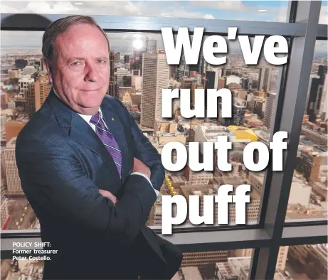  ??  ?? POLICY SHIFT: Former treasurer Peter Costello.