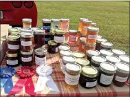  ?? COURTESY PHOTO ?? Award-winning jams and jellies, created by McKeever Mountain Farms LLC, are just a few of the offerings at the Powell Farmers Market. Ups and downs in the weather have provided somewhat of a challenge, but vendors showed out strong for the market’s inaugural season.