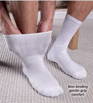  ??  ?? Non-binding gentle-grip comfort