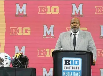  ?? DARRON CUMMINGS/AP ?? After a three-win season in 2019 and a shortened 2-3 campaign in 2020 due to the pandemic, the Terps took major strides last year under coach Mike Locksley, securing their first winning season since 2014.