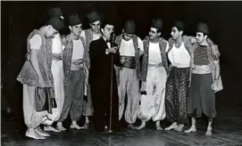  ?? PROVIDED BY ABDELAHAD FAMILY ?? Syrians of Boston on Boston Common in 1918; Tony Abdelahad with the St. John of Damascus Church choir in 1950s.