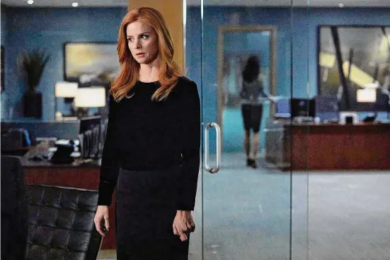  ?? Shane Mahood/USA Network/NBCU Photo Bank/NBCUnivers­al via Getty Images ?? Sarah Rafferty as Donna Paulsen in Suits.