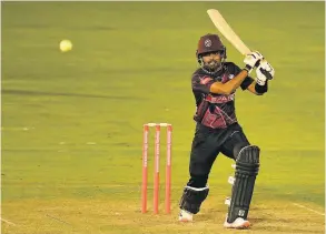  ?? PICTURE: Harry Trump/getty Images ?? Babar Azam made a career best 114 not out during Somerset’s win over Glamorgan in the Vitality Blast last Wednesday