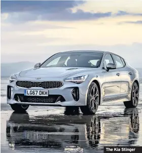  ??  ?? The Kia Stinger