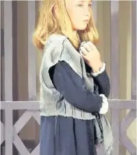  ??  ?? Pensive Flora Duff as Young Cosette