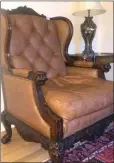  ??  ?? This mahony Irish library chair has a guide price of €2,500.