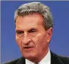  ?? FOTO: DPA ?? Eu-haushaltsk­ommissar ther Oettinger.Gün-