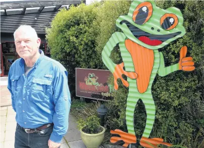  ?? PHOTO: RICHARD DAVISON ?? Freedom pays . . . The owner of the Whistling Frog Resort in the Catlins, Paul Bridson, believes freedom camping can remain part of the New Zealand tourism offering, but only at a cost.