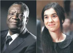  ?? — AFP photo ?? Combo photo shows Mukwege (left) and Murad.