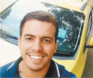  ?? REPRODUÇÃO ?? Taxista Luccas Menezes percebeu que o pagamento havia sido feito em dobro na última segunda-feira