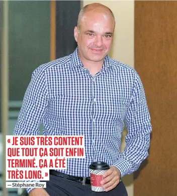  ??  ?? L’ancien vice-président de Snc-lavalin était tout aussi souriant hier que lorsqu’il avait été acquitté dans le scandale de corruption du CUSM l’an dernier (sur la photo). PHOTO D’ARCHIVES, CHANTAL POIRIER