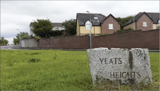  ??  ?? The entrance to Yeats Heights, Sligo.