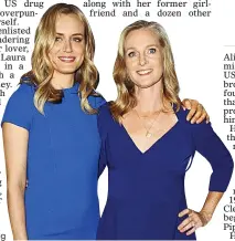  ??  ?? real: Piper Kerman with the actress who plays her, Taylor Schilling